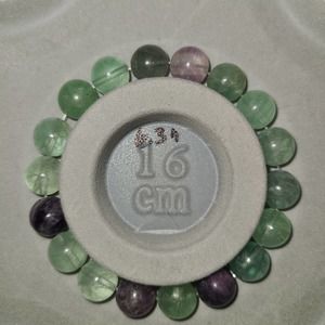 #5207 Flourite 10mm Stretchy Bracelet 15cm